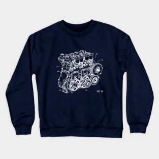 Engine Schematic Crewneck Sweatshirt